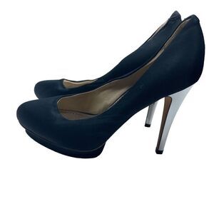 ABS Women's Pump Shoes 4.5 Inches Heels Stiletto Close Round Toe Black Size 8